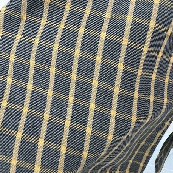 SCOTT BARBER Men's Button Down Shirt Gray Brushed Plaid Long Sleeve Pocket L - Picture 6 of 9